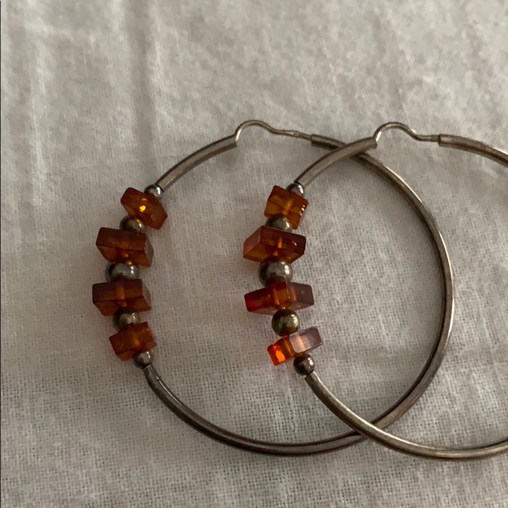 Amber and SS hoops